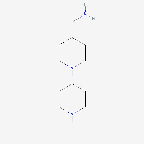 1-(1'-Methyl-1,4'-bipiperidin-4-yl)methanamine (CAS: 883533-01-5) - Chemical Structure and Molecular Formula 