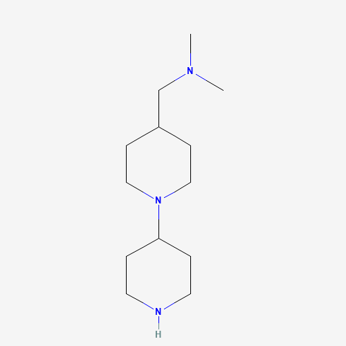 (1,4'-Bipiperidin-4-ylmethyl)dimethylamine (CAS: 883516-04-9) - Chemical Structure and Molecular Formula 