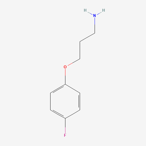 [3-(4-Fluorophenoxy)propyl]amine (CAS: 116753-54-9) - Chemical Structure and Molecular Formula 