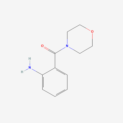 [2-(Morpholin-4-ylcarbonyl)phenyl]amine (CAS: 39630-24-5) - Chemical Structure and Molecular Formula 