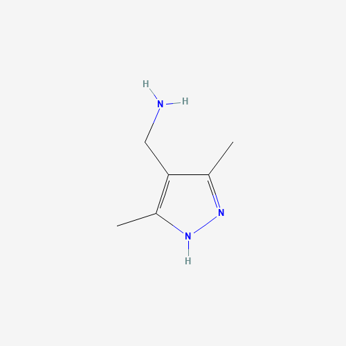 [(3,5-Dimethyl-1H-pyrazol-4-yl)methyl]amine dihydrochloride (CAS: 518064-16-9) - Chemical Structure and Molecular Formula 