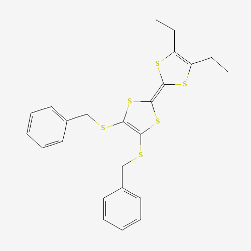 Diethyl bis-(benzylthio)tetrathiafulvalene (CAS: 698359-01-2) - Chemical Structure and Molecular Formula 