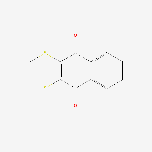 2,3-Bis(methylthio)-1,4-naphthalenedione (CAS: 55699-85-9) - Chemical Structure and Molecular Formula 