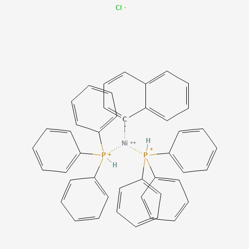 trans-Chloro(1-naphthyl)bis(triphenylphosphine)-nickel (CAS: 54806-25-6) - Chemical Structure and Molecular Formula 