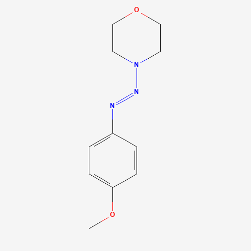 4-[(4-Methoxyphenyl)azo]-morpholine (CAS: 51274-58-9) - Chemical Structure and Molecular Formula 