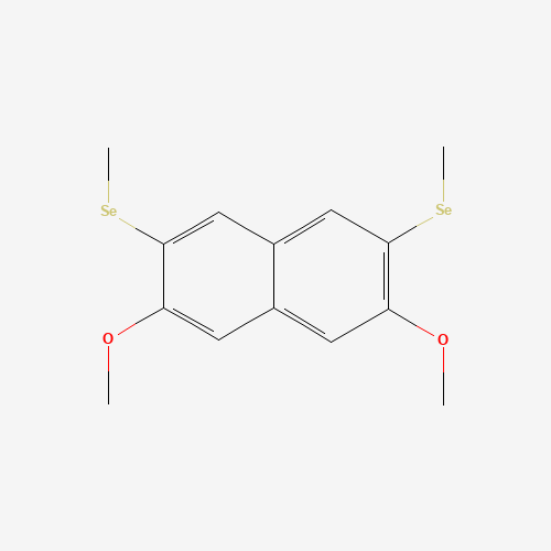 2,7-Dimethoxy-3,6-bis(methylseleno)-naphthalene (CAS: 105405-00-3) - Chemical Structure and Molecular Formula 