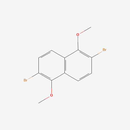 2,6-Dibromo-1,5-dimethoxynaphthalene (CAS: 91394-96-6) - Chemical Structure and Molecular Formula 