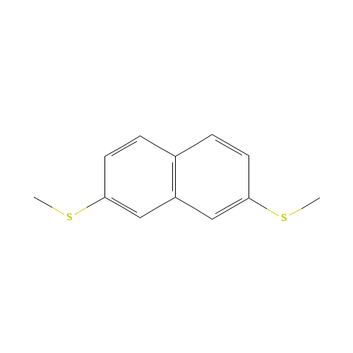 2,7-Bis-(methylthio)naphthalene (CAS: 10075-78-2) - Chemical Structure and Molecular Formula 