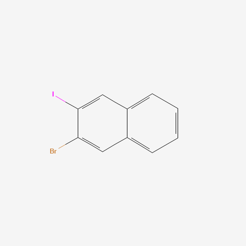2-Bromo-3-iodonaphthalene (CAS: 102153-44-6) - Chemical Structure and Molecular Formula 