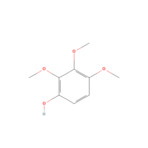 2,3,4-Trimethoxyphenol (CAS: 19676-64-3) - Chemical Structure and Molecular Formula 
