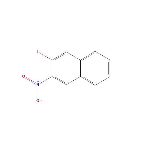 2-Iodo-3-nitronaphthalene (CAS: 102153-71-9) - Chemical Structure and Molecular Formula 
