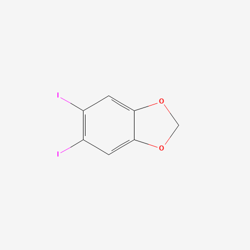5,6-Diiodobenzo(1,3)dioxole (CAS: 5876-52-8) - Chemical Structure and Molecular Formula 