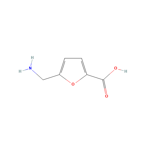 5-Aminomethyl-furan-2-carboxylic acid (CAS: 934-65-6) - Chemical Structure and Molecular Formula 