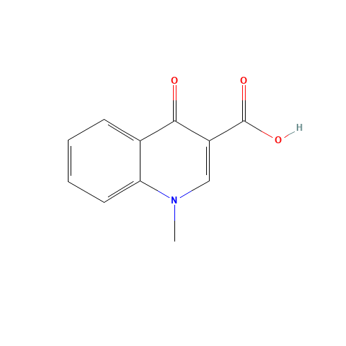 1-Methyl-4-oxo-1,4-dihydro-quinoline-3-carboxylic acid (CAS: 18471-99-3) - Chemical Structure and Molecular Formula 