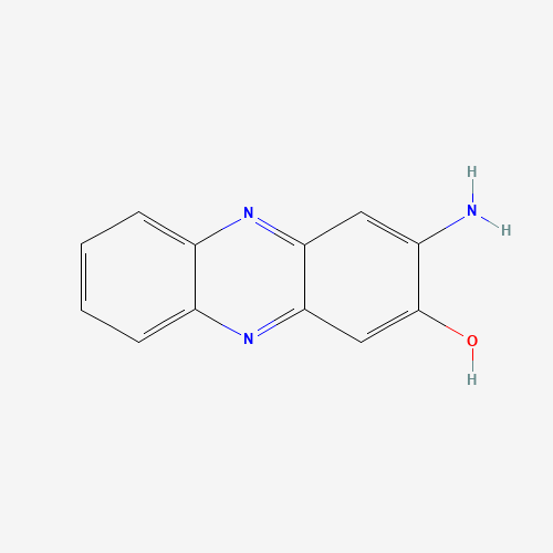3-Amino-phenazin-2-ol (CAS: 4569-77-1) - Chemical Structure and Molecular Formula 