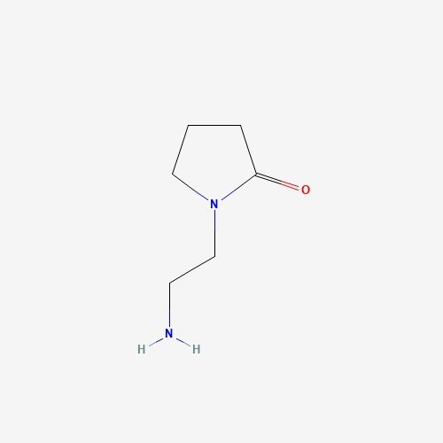 1-(2-Amino-ethyl)-pyrrolidin-2-one (CAS: 24935-08-8) - Chemical Structure and Molecular Formula 