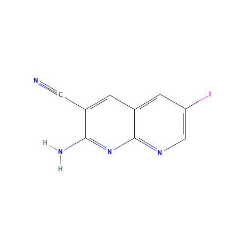 2-Amino-6-iodo-[1,8]naphthyridine-3-carbonitrile (CAS: 578007-69-9) - Related Chemical Product