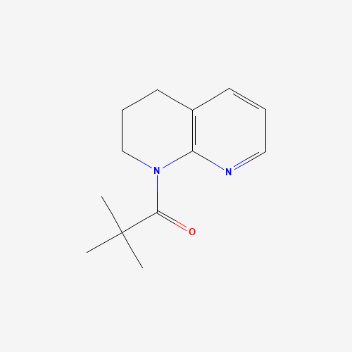 1-(3,4-Dihydro-2H-[1,8]naphthyridin-1-yl)-2,2-dimethyl-propan-1-one (CAS: 824429-54-1) - Chemical Structure and Molecular Formula 