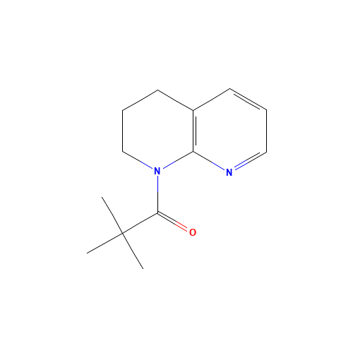 1-(3,4-Dihydro-2H-[1,8]naphthyridin-1-yl)-2,2-dimethyl-propan-1-one (CAS: 824429-54-1) - Chemical Structure and Molecular Formula 