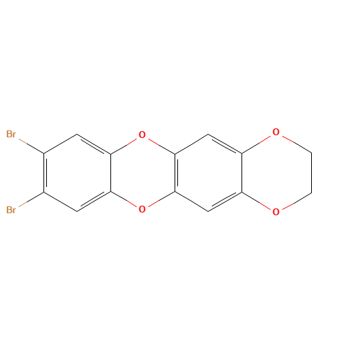 2,3-Dibromo-7,8-dihydrodioxino-dibenzodioxin (CAS: 782471-80-1) - Chemical Structure and Molecular Formula 