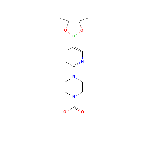 4-[5-(4,4,5,5-Tetramethyl-[1,3,2]dioxaborolan-2-yl -piperazine-1-carboxylic acid tert-butyl ester (CAS: 496786-98-2) - Related Chemical Product