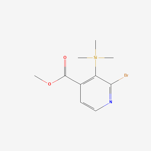 2-Bromo-3-trimethylsilanyl-isonicotinic acid methyl ester (CAS: 848243-28-7) - Chemical Structure and Molecular Formula 
