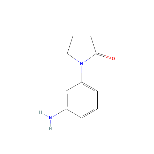 1-(3-Amino-phenyl)-pyrrolidin-2-one (CAS: 31992-43-5) - Chemical Structure and Molecular Formula 
