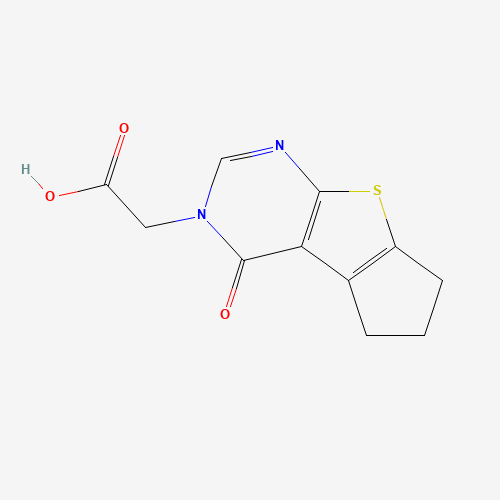 (4-Oxo-6,7-dihydro-4H,5H-cyclopenta[4,5]thieno-[2,3-d]pyrimidin-3-yl)-acetic acid (CAS: 371206-03-0) - Related Chemical Product