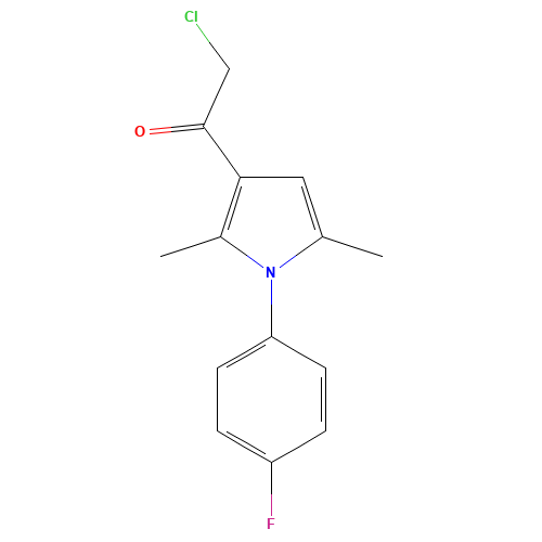 2-Chloro-1-[1-(4-fluoro-phenyl)-2,5-dimethyl-1H-pyrrol-3-yl]-ethanone (CAS: 304685-89-0) - Related Chemical Product