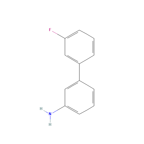 3'-Fluoro-biphenyl-3-ylamine (CAS: 400751-05-5) - Chemical Structure and Molecular Formula 