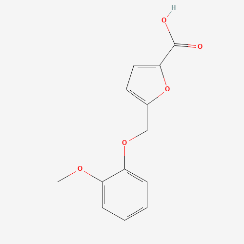 5-(2-Methoxy-phenoxymethyl)-furan-2-carboxylic acid (CAS: 339292-54-5) - Chemical Structure and Molecular Formula 