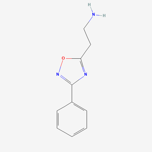 2-(3-Phenyl-[1,2,4]oxadiazol-5-yl)-ethylamine (CAS: 805184-96-7) - Chemical Structure and Molecular Formula 