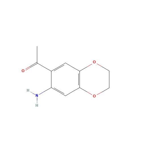 1-(7-Amino-2,3-dihydro-benzo[1,4]dioxin-6-yl)-ethanone (CAS: 164526-13-0) - Chemical Structure and Molecular Formula 