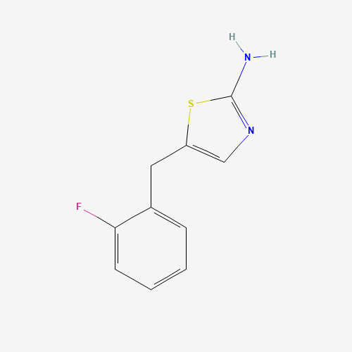 5-(2-Fluoro-benzyl)-thiazol-2-ylamine (CAS: 876715-72-9) - Chemical Structure and Molecular Formula 