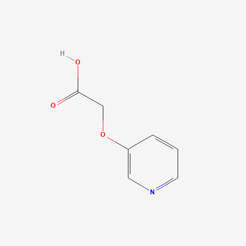 (Pyridin-3-yloxy)-acetic acid (CAS: 86649-57-2) - Chemical Structure and Molecular Formula 