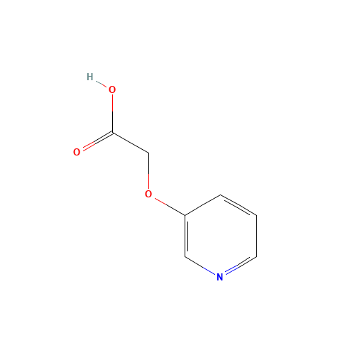 (Pyridin-3-yloxy)-acetic acid (CAS: 86649-57-2) - Chemical Structure and Molecular Formula 