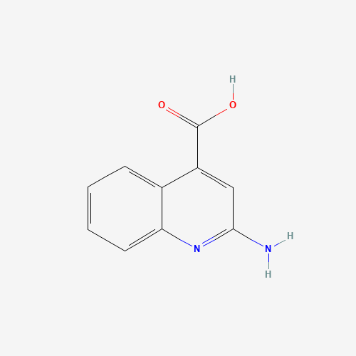2-Amino-quinoline-4-carboxylic acid (CAS: 157915-68-9) - Chemical Structure and Molecular Formula 