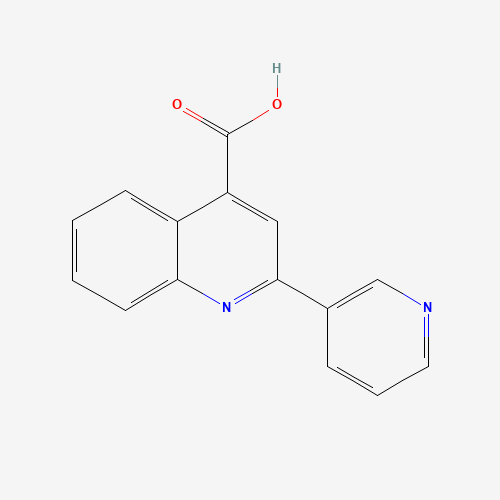 2-Pyridin-3-yl-quinoline-4-carboxylic acid (CAS: 7482-91-9) - Chemical Structure and Molecular Formula 