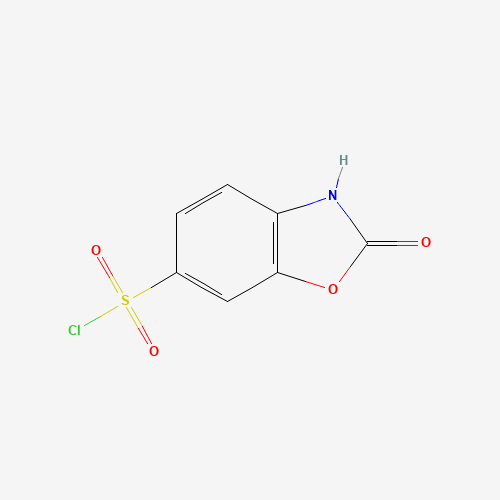 2-Oxo-2,3-dihydro-benzooxazole-6-sulfonyl chloride (CAS: 27685-90-1) - Chemical Structure and Molecular Formula 
