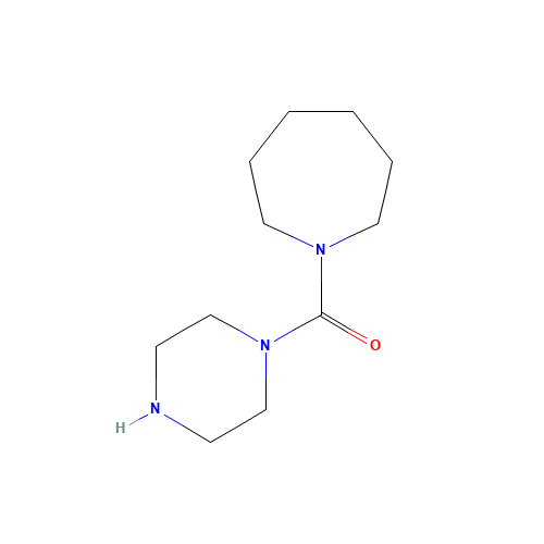 Azepan-1-yl-piperazin-1-yl-methanone (CAS: 41340-91-4) - Chemical Structure and Molecular Formula 