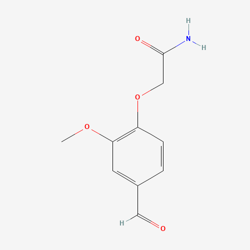 2-(4-Formyl-2-methoxy-phenoxy)-acetamide (CAS: 186685-89-2) - Chemical Structure and Molecular Formula 