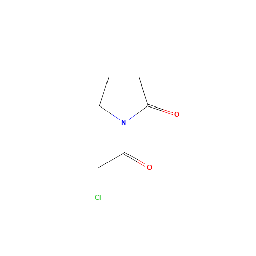 1-(2-Chloro-acetyl)-pyrrolidin-2-one (CAS: 43170-60-1) - Chemical Structure and Molecular Formula 