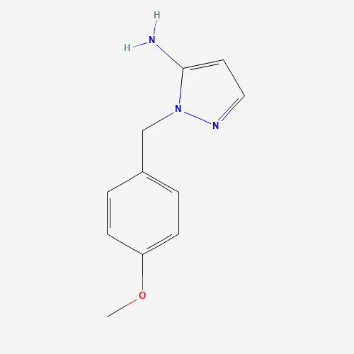 2-(4-Methoxy-benzyl)-2H-pyrazol-3-ylamine (CAS: 3528-45-8) - Chemical Structure and Molecular Formula 