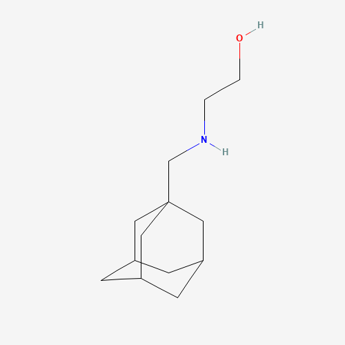 2-[(Adamantan-1-ylmethyl)-amino]-ethanol (CAS: 65738-69-4) - Chemical Structure and Molecular Formula 