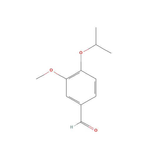 4-Isopropoxy-3-methoxy-benzaldehyde (CAS: 2538-98-9) - Chemical Structure and Molecular Formula 