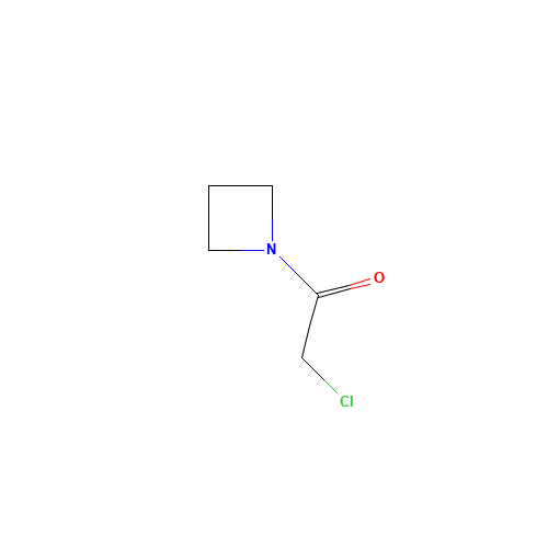 1-Azetidin-1-yl-2-chloro-ethanone (CAS: 63177-41-3) - Chemical Structure and Molecular Formula 