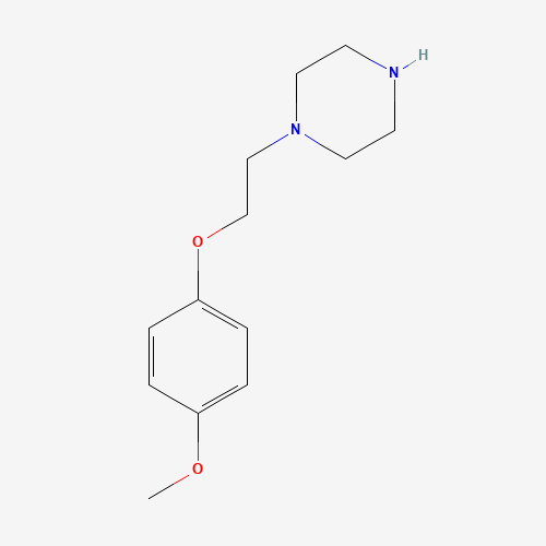 1-[2-(4-Methoxy-phenoxy)-ethyl]-piperazine (CAS: 117132-44-2) - Chemical Structure and Molecular Formula 