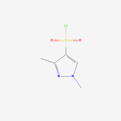 1,3-Dimethyl-1H-pyrazole-4-sulfonyl chloride (CAS: 89501-93-9) - Chemical Structure and Molecular Formula 