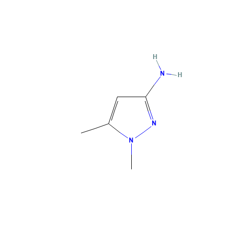 1,5-Dimethyl-1H-pyrazol-3-ylamine (CAS: 35100-92-6) - Chemical Structure and Molecular Formula 