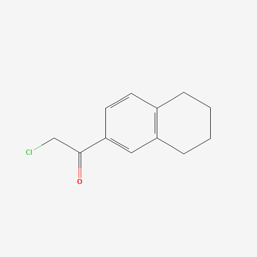 2-Chloro-1-(5,6,7,8-tetrahydro-naphthalen-2-yl)-ethanone chemical structure 2-Chloro-1-(5,6,7,8-tetrahydro-naphthalen-2-yl)-ethanone (CAS: 5803-67-8) - Chemical Structure and Molecular Formula